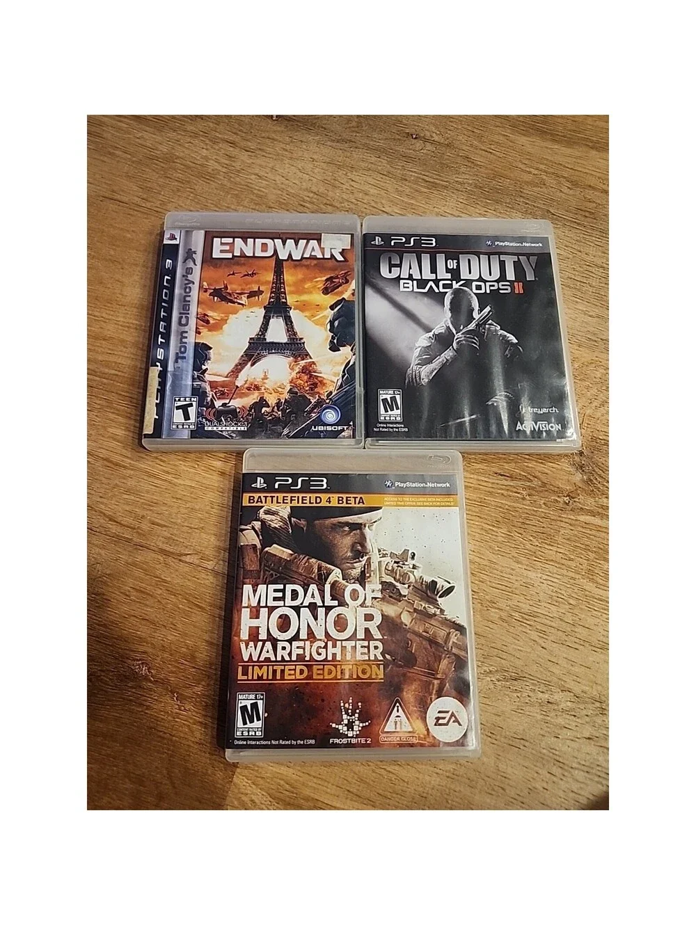 PS3 Lot CIB Medal of Honor Warfighter Limited Edition, Call Of Duty, EndWar